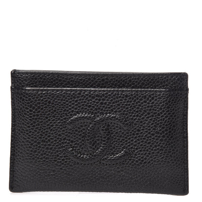 Chanel Caviar Timeless CC Card Holder Black 1 of 10