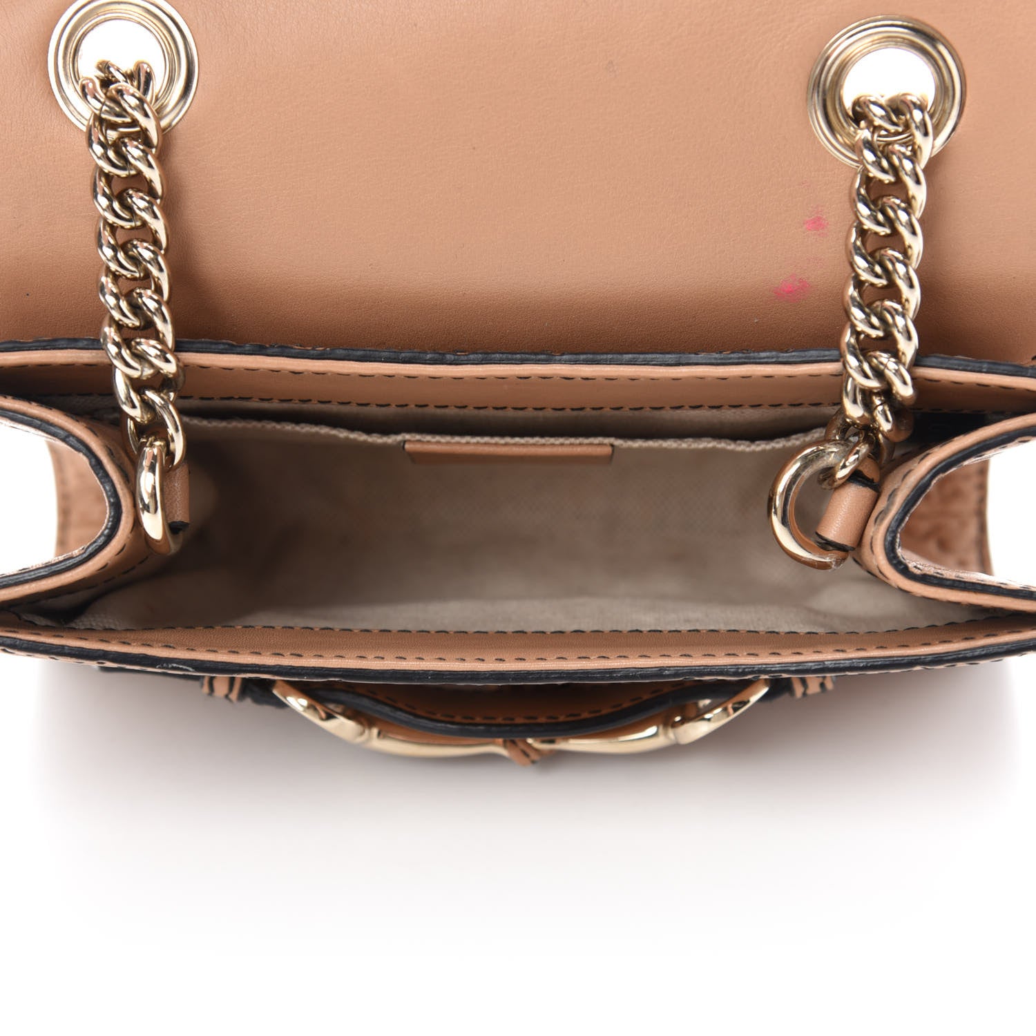 Gucci Guccissima Mini Emily Chain Shoulder Bag Camelia 5 of 14