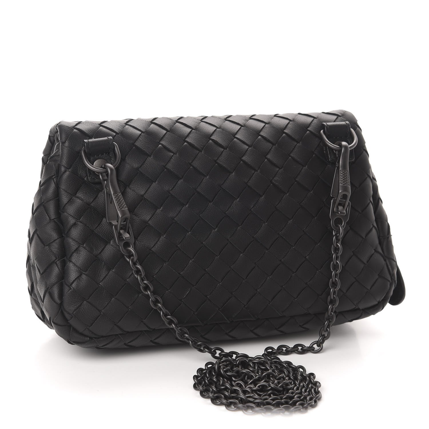 Bottega Veneta Nappa Intrecciato Mini Messenger Bag Black 3 of 10