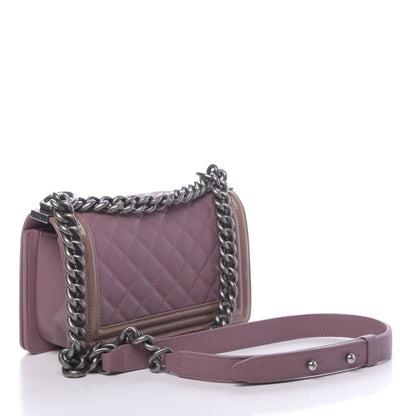 Chanel Goatskin Quilted Patent Small Duo Boy Flap Pink 3 of 10