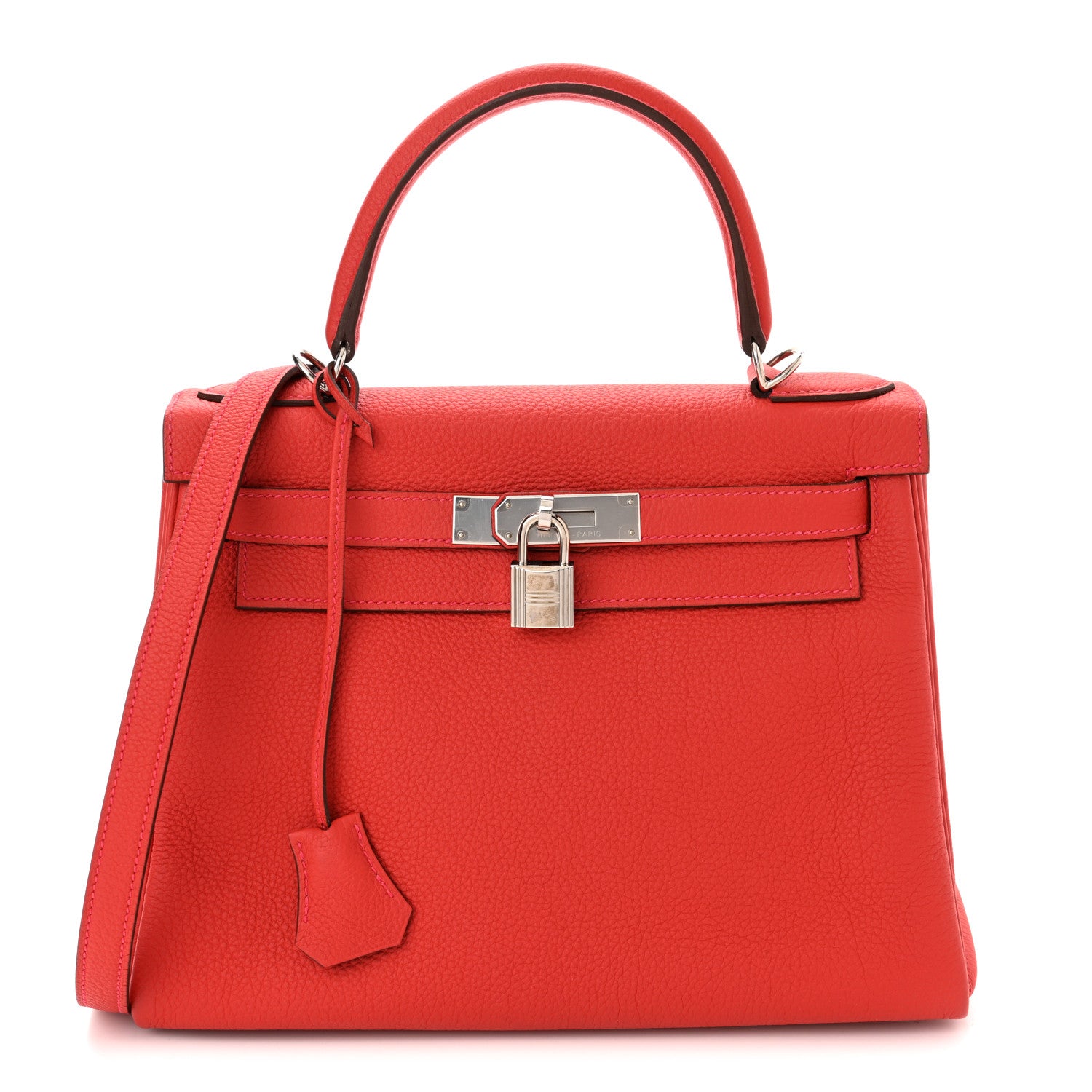 Hermes Togo Kelly Retourne 28 Rouge Casaque 1 of 14