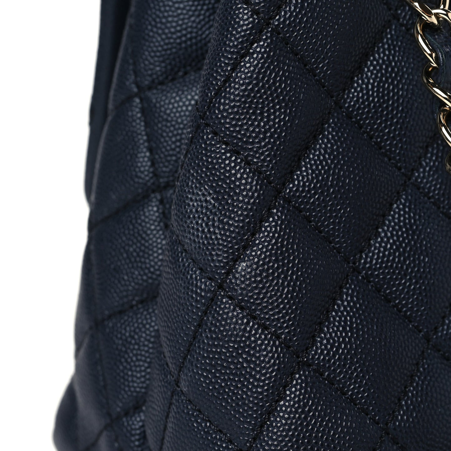 Caviar Quilted Small Coco Handle Flap Navy