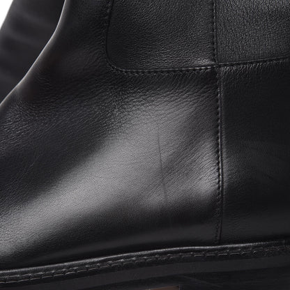 Valentino Garavani Calfskin Knee High Buckle Boots 37.5 Black 8 of 11