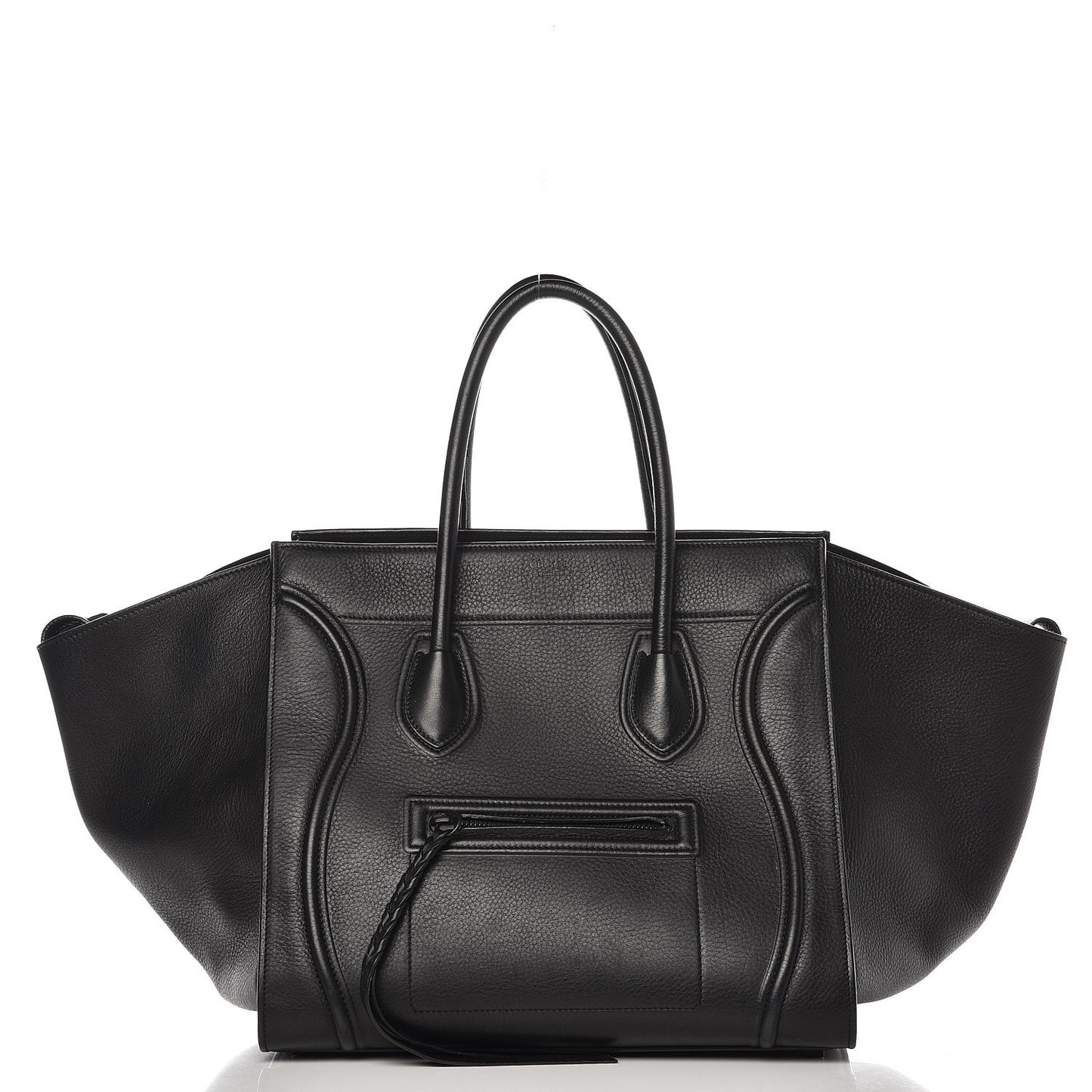 Supple Calfskin Medium Phantom Luggage Black