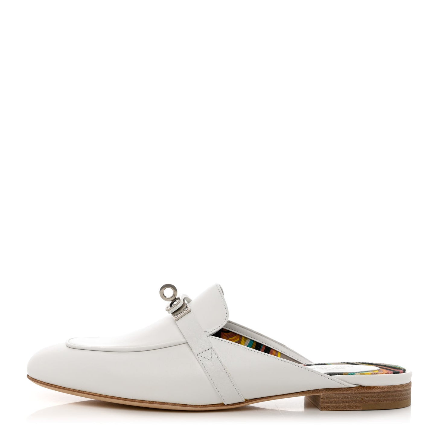 Calfskin Oz Mules 37 White