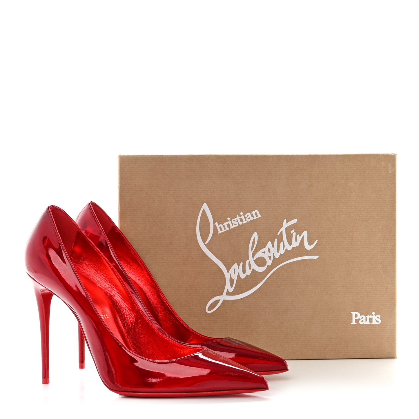 Metallic Patent Psychic So Kate 100 Pumps 38.5 Loubi