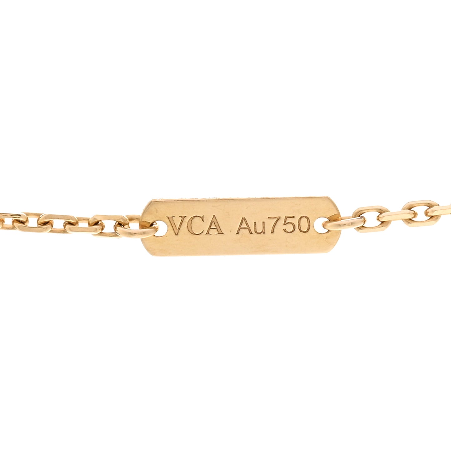18K Yellow Gold Vintage Alhambra Pendant Necklace
