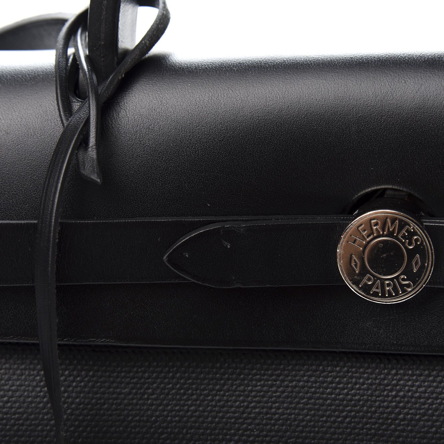 Hermes Toile H Berline Vache Hunter Herbag Zip PM 31 Black Ecru 12 of 14