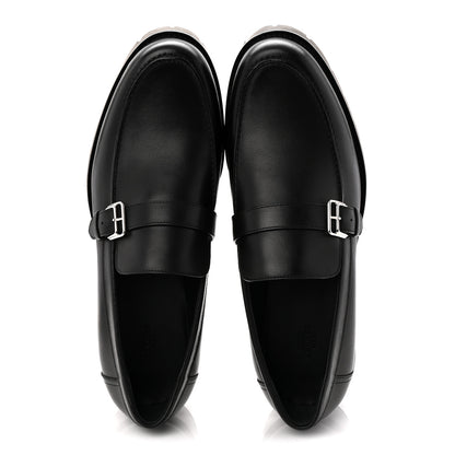 Hermes Calfskin Mens Ferdi Moccassin Loafers 45 Black 5 of 10
