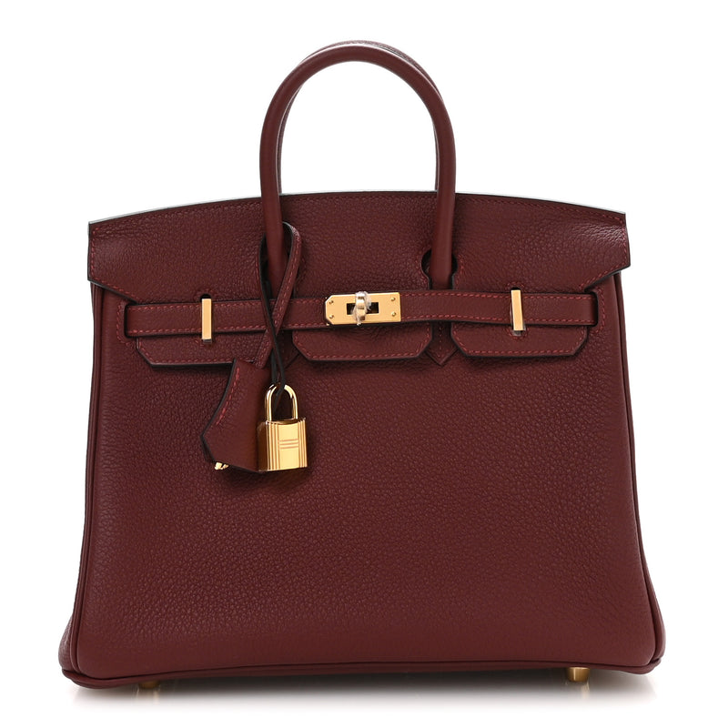 Hermès Hermes Togo Birkin 25 Rouge H