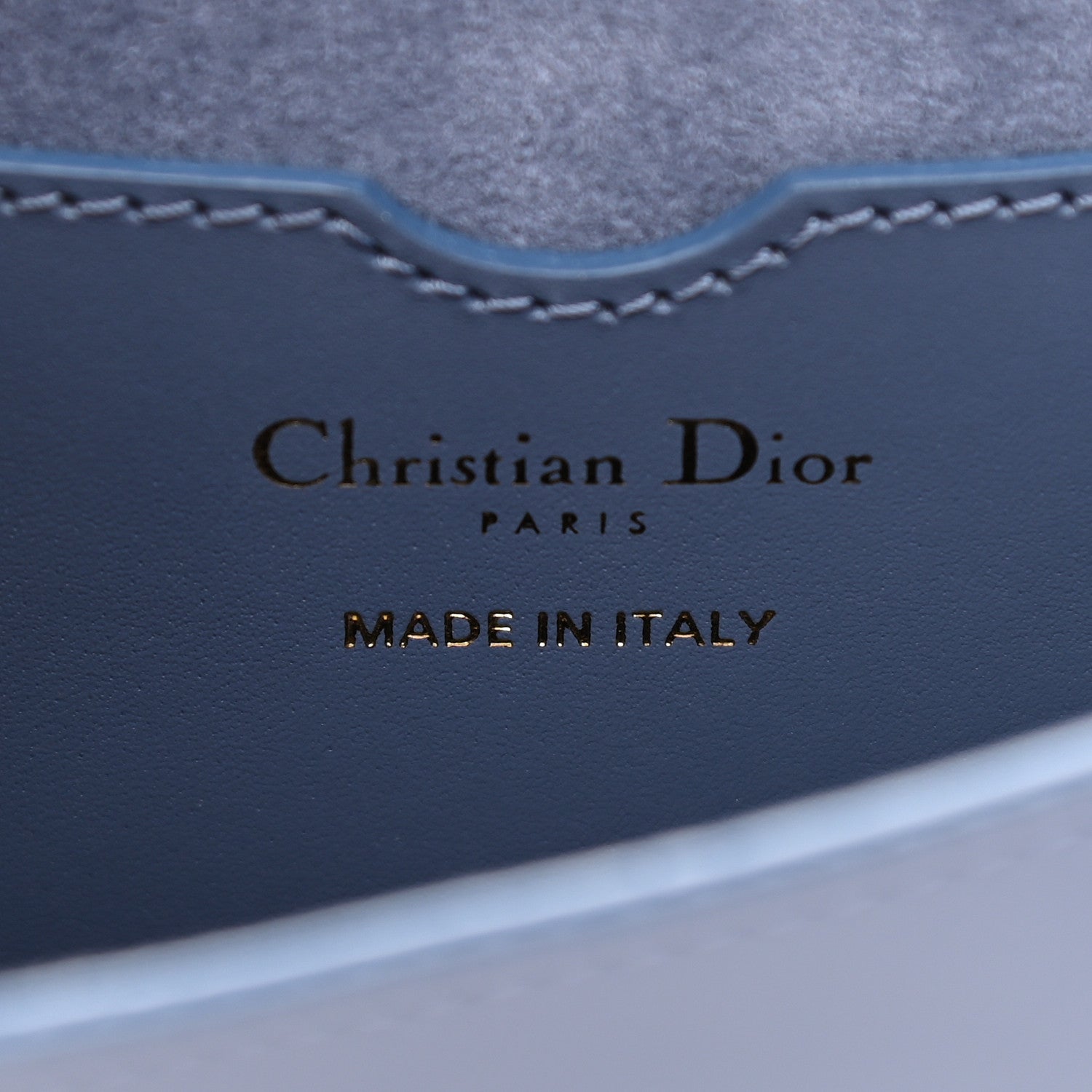 Christian Dior Box Calfskin Medium Bobby Flap Denim Blue 6 of 9