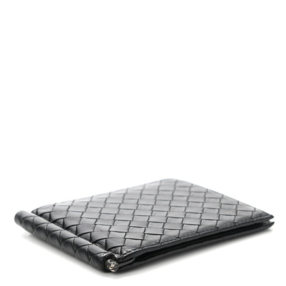 Bottega Veneta Nappa Intrecciato Bi-Fold Money Clip Wallet Black 4 of 10