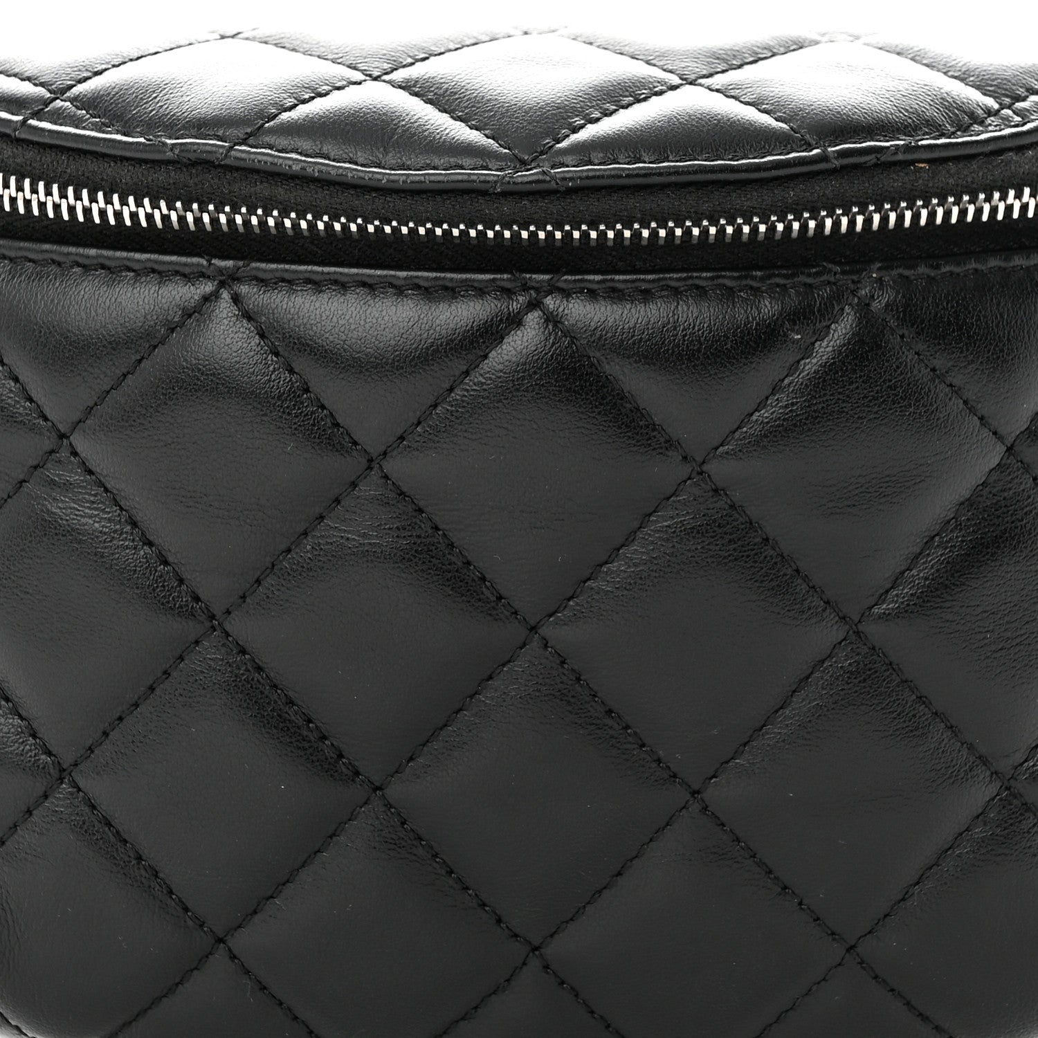 Chanel Calfskin Quilted Waist Belt Bag Black 8 of 11