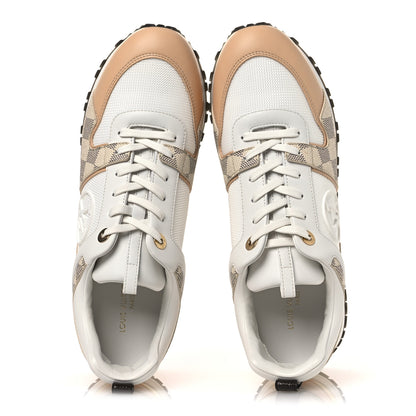 Louis Vuitton Calfskin Damier Azur Run Away Sneakers 40.5 White 2 of 10