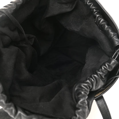 Saint Laurent Canvas Calfskin Shopping Tote White Black 6 of 12