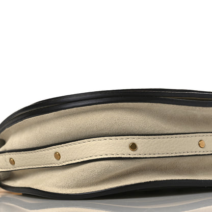 Chloe Calfskin Suede Small Nile Bracelet Bag Off White 8 of 9