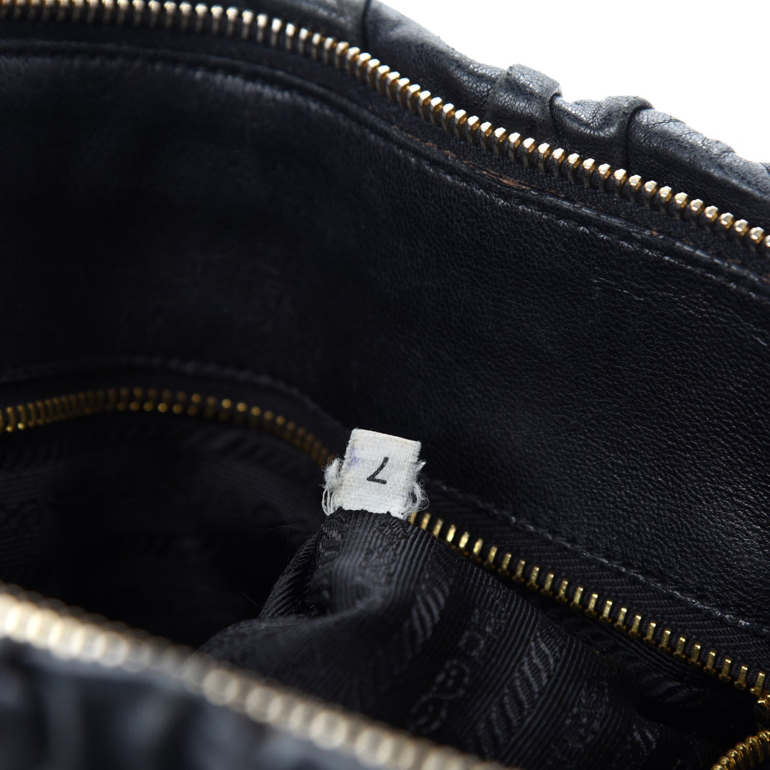 Prada Nappa Gaufre Tote Black 12 of 13