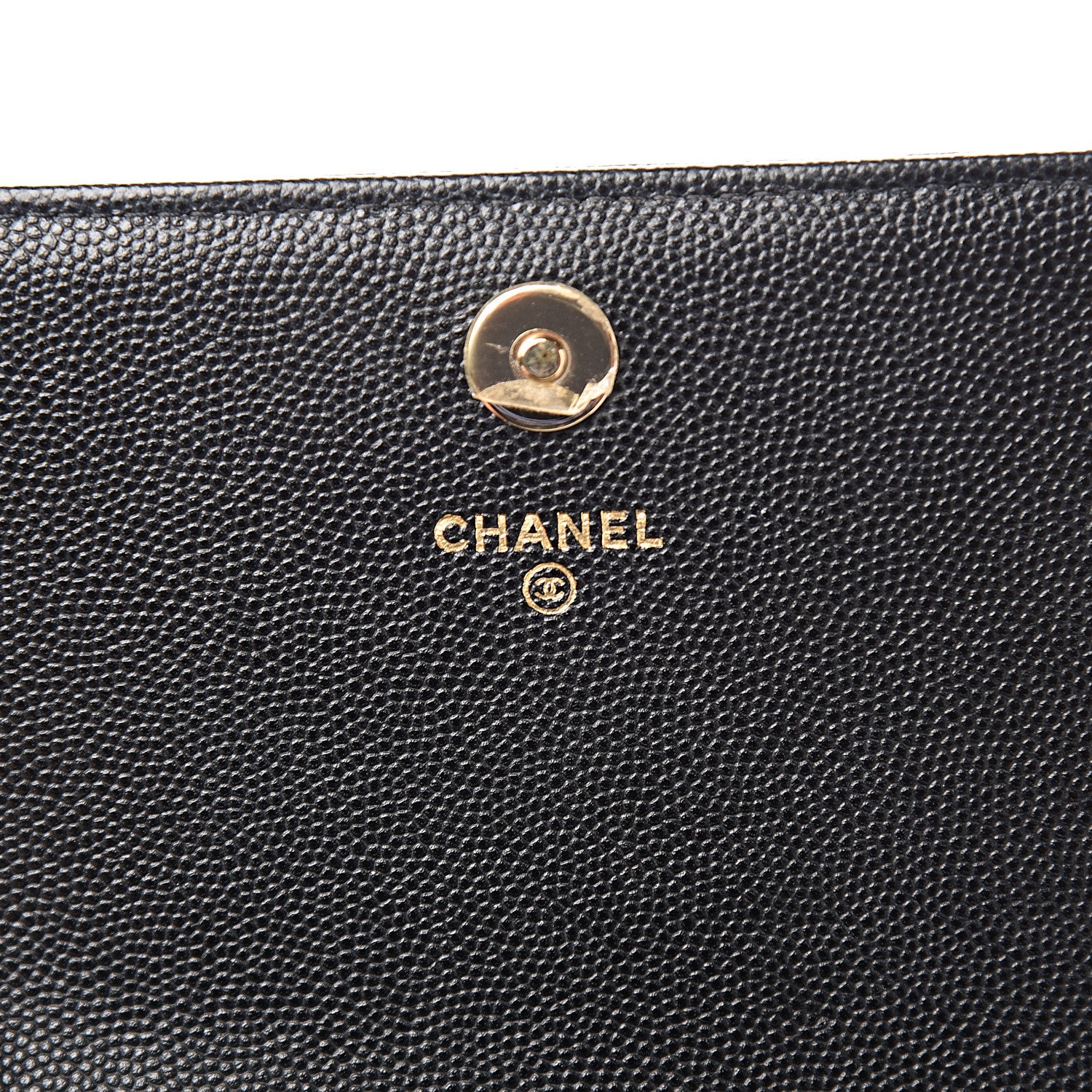 Chanel Caviar Quilted Square Wallet On Chain WOC Black 5 of 11