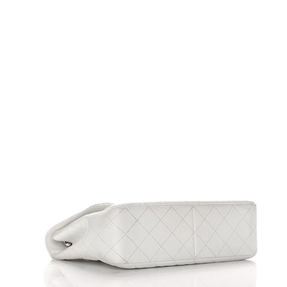 Chanel Caviar Quilted Jumbo Single Flap White 4 of 19