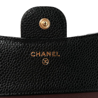 Chanel Caviar Quilted Compact Flap Wallet Black 6 of 9