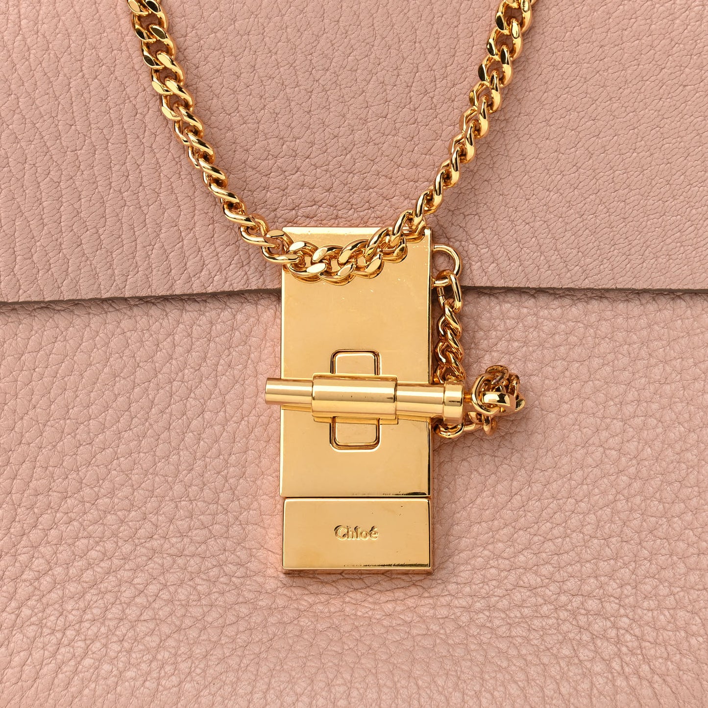 Grained Lambskin Mini Drew Shoulder Bag Misty Rose