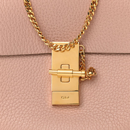Chloe Grained Lambskin Mini Drew Shoulder Bag Misty Rose 7 of 10