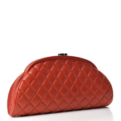 Chanel Lambskin Quilted Timeless Clutch Red 3 of 7