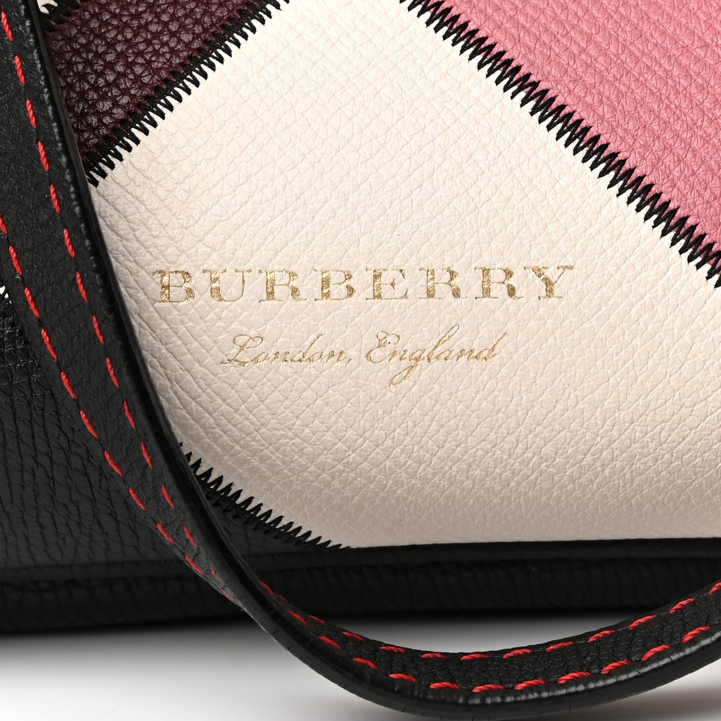 Grainy Calfskin Patchwork Medium Honeybrook Tote Pink Multicolor