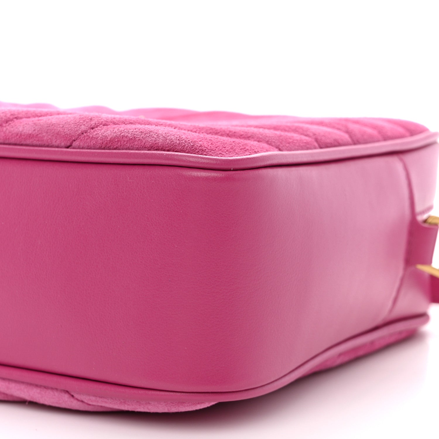 Saint Laurent Suede Matelasse Monogram Lou Camera Bag Rose 10 of 11