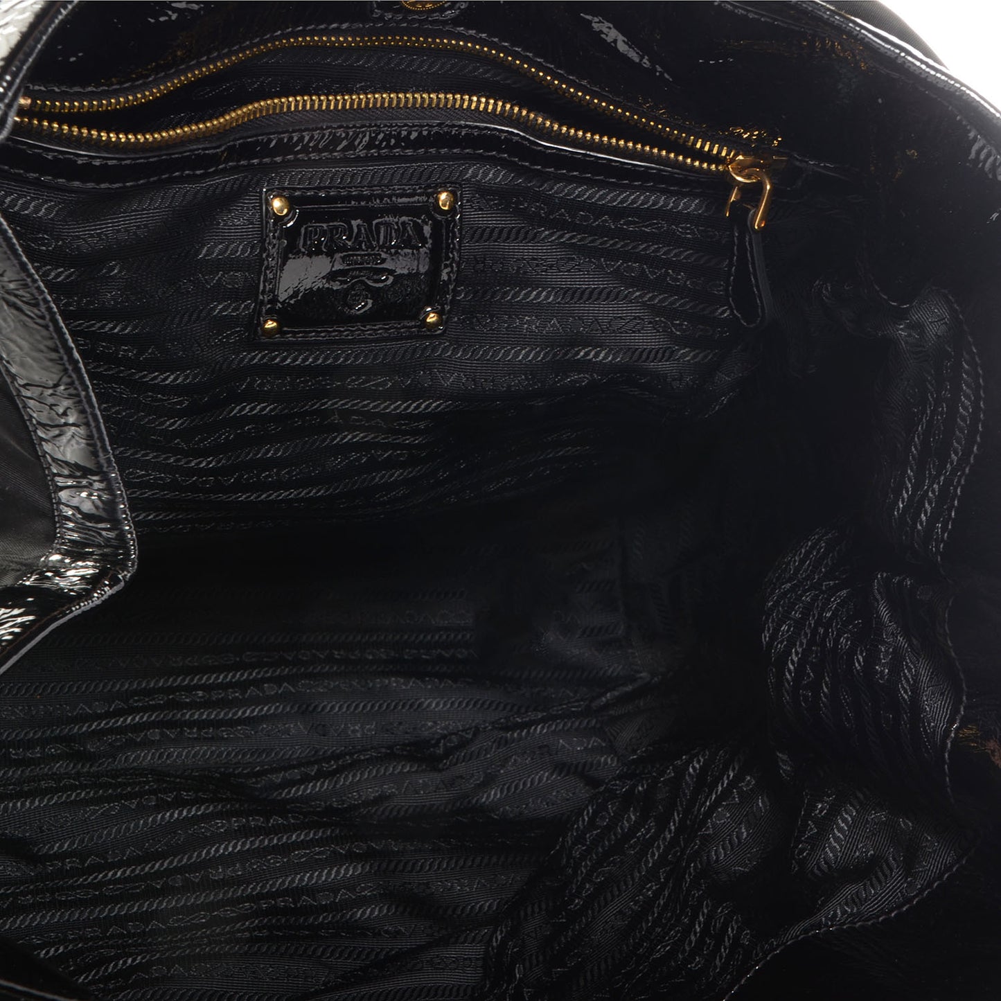 Tessuto Chain Shoulder Bag Black