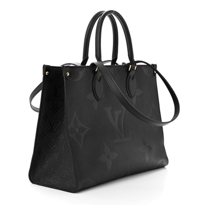 Louis Vuitton Empreinte Monogram Giant Onthego MM Black 3 of 9