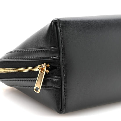Celine Smooth Calfskin Cuir Triomphe Clutch on Chain Black 9 of 11