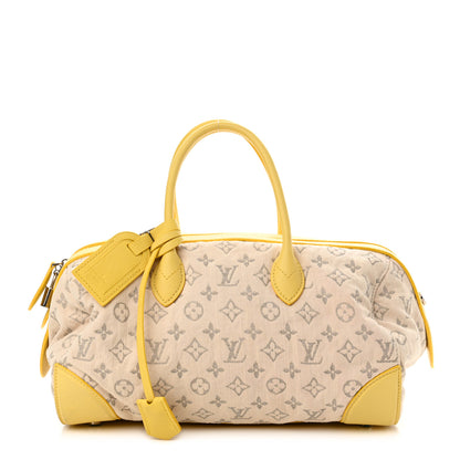 Louis Vuitton Monogram Denim Speedy Round Yellow 1 of 13