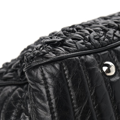 Chanel Lambskin Astrakhan Bowler Black 10 of 12