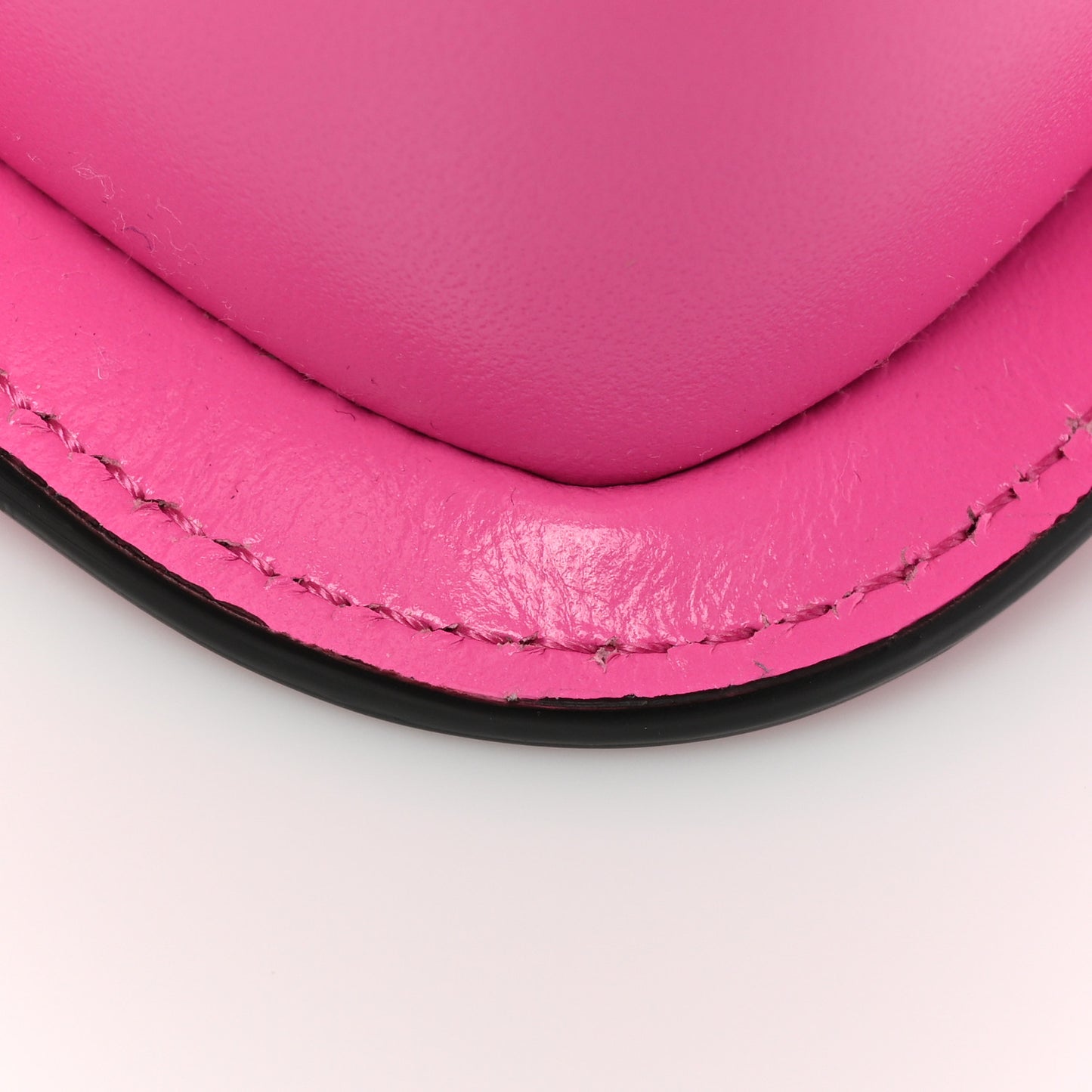 Calfskin Vinyl Small Houndstooth La Medusa Crossbody Bag Pink Multicolor