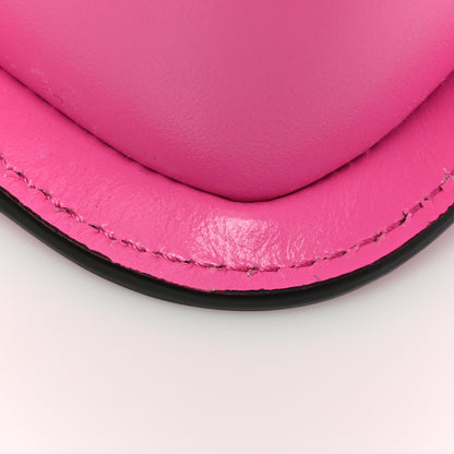 Versace Calfskin Vinyl Small Houndstooth La Medusa Crossbody Bag Pink Multicolor 12 of 13