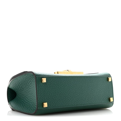 Moynat Taurillon Blush Rejane BB Emerald 4 of 11