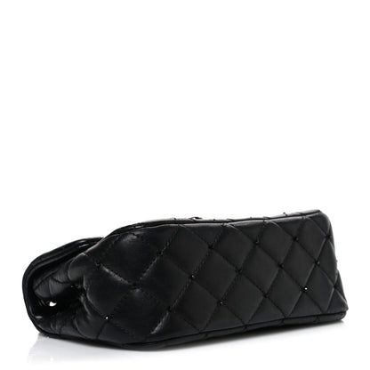 Chanel Lambskin Quilted Beaded Extra Mini Rectangular Flap Black 4 of 10