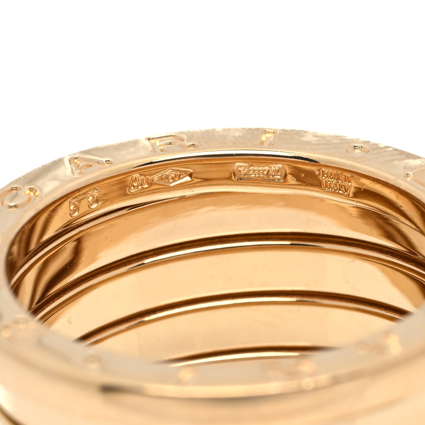 18K Yellow Gold B.Zero1 Five-Band Anniversary Ring 55 7.25