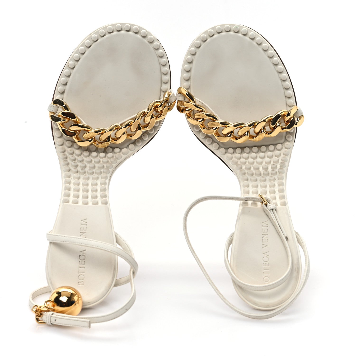 Bottega Veneta Lambskin Dot 90mm Sandals 39 String 2 of 9