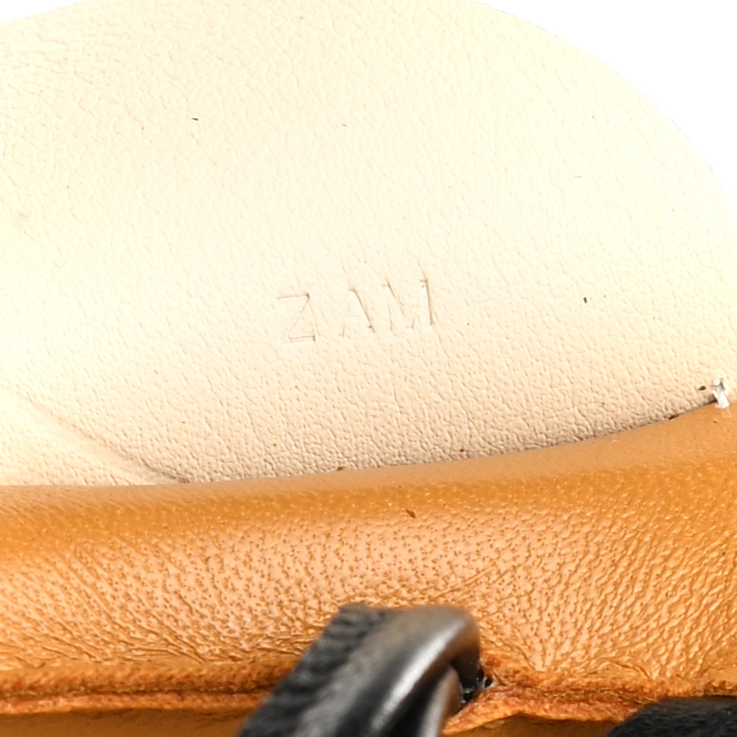 Hermes Milo Lambskin Grigri Rodeo Pegase Horse Bag Charm MM Sesame Black Nata 4 of 5