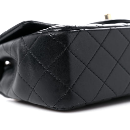 Chanel Lambskin Quilted Mini Rectangular Flap Black 8 of 10