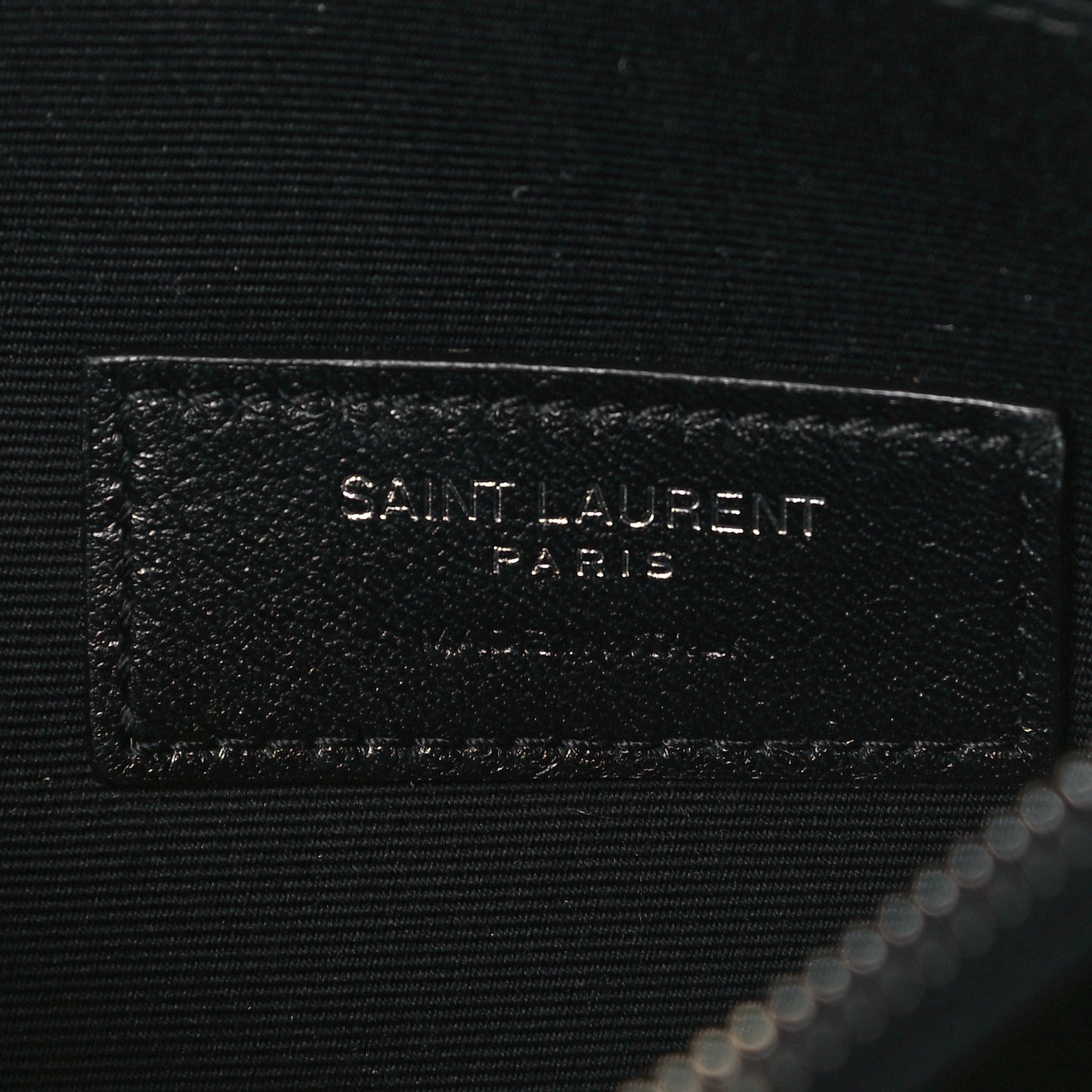 Grain De Poudre Chevron Monogram Bill Pouch Black