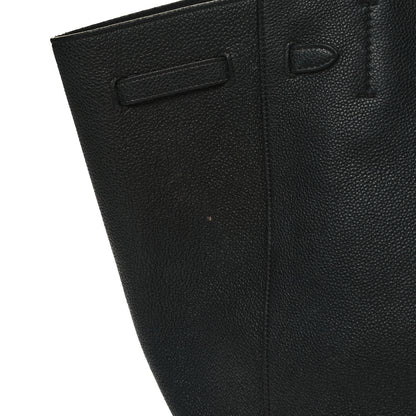 Celine Soft Grained Calfskin Small Belt Cabas Phantom Black 12 of 14