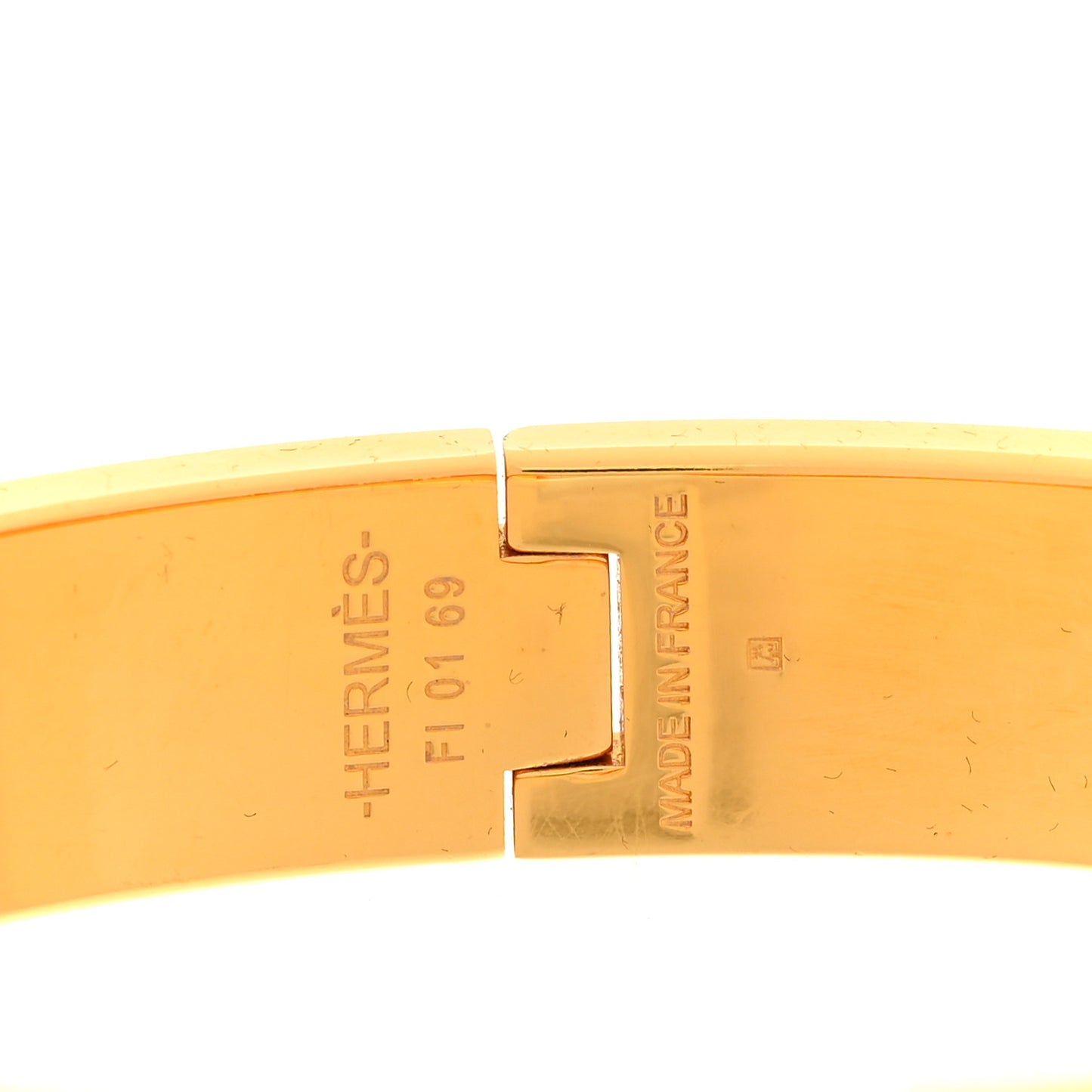 Enamel Narrow Clic Clac H Bracelet PM Orange