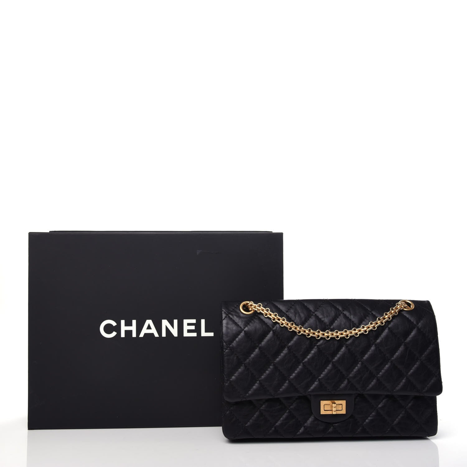Chanel Aged Calfskin Quilted 2.55 Reissue 226 Flap Black 10 of 10