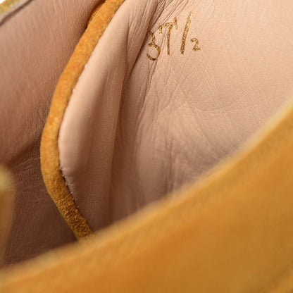 Christian Louboutin Suede Frangine Crosta Flat Sneakers 37.5 Full Moon 9 of 16