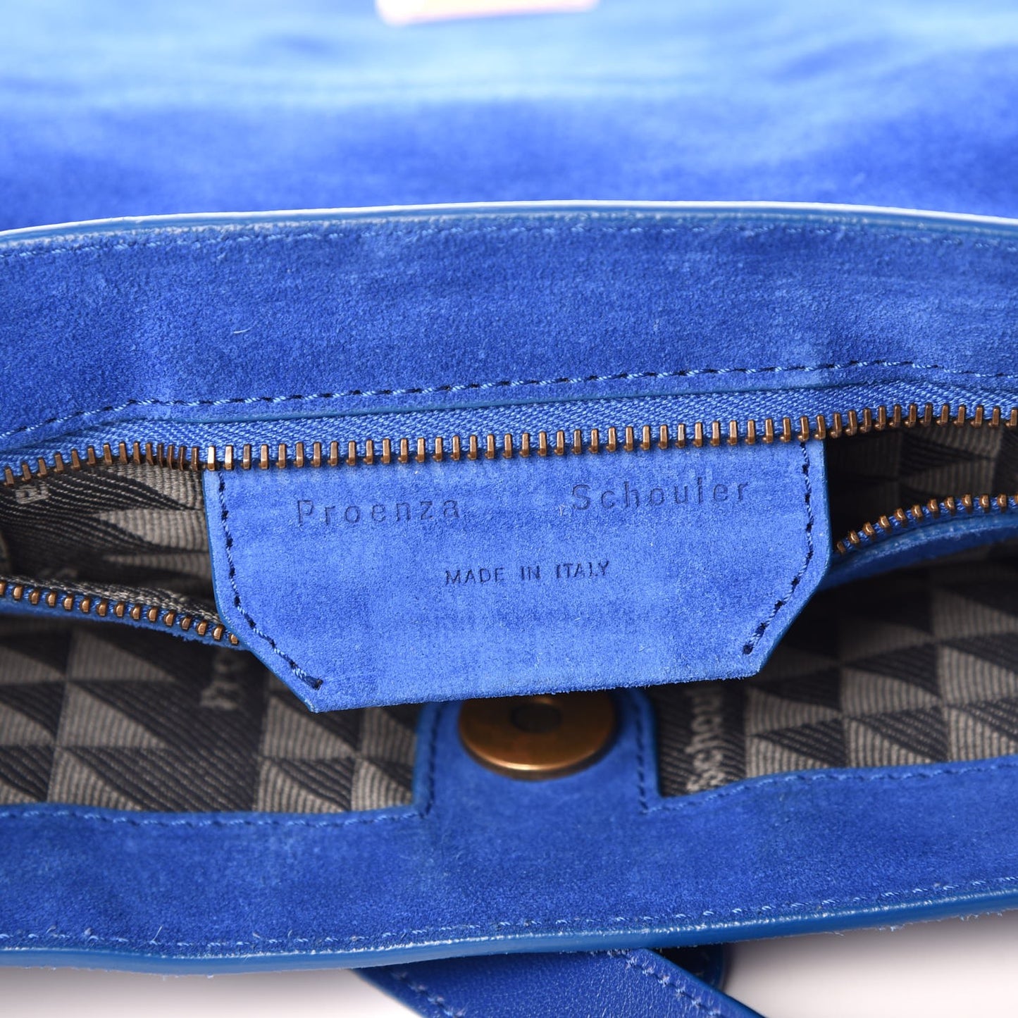 Suede PS1 Medium Satchel Royal Blue