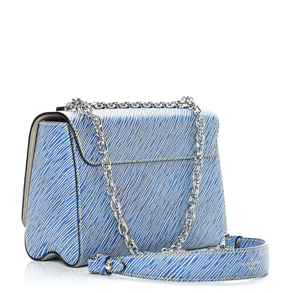 Louis Vuitton Epi Twist Shoulder Bag MM Denim Light 3 of 9