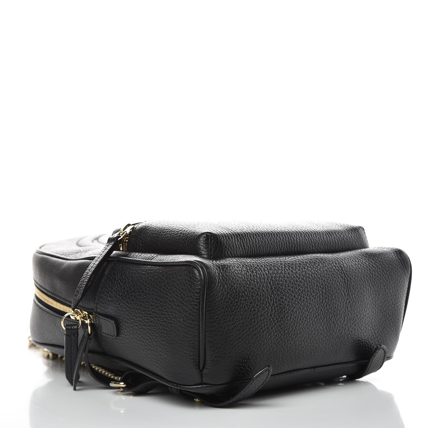 Gucci Pebbled Calfskin Soho Chain Backpack Black 4 of 11